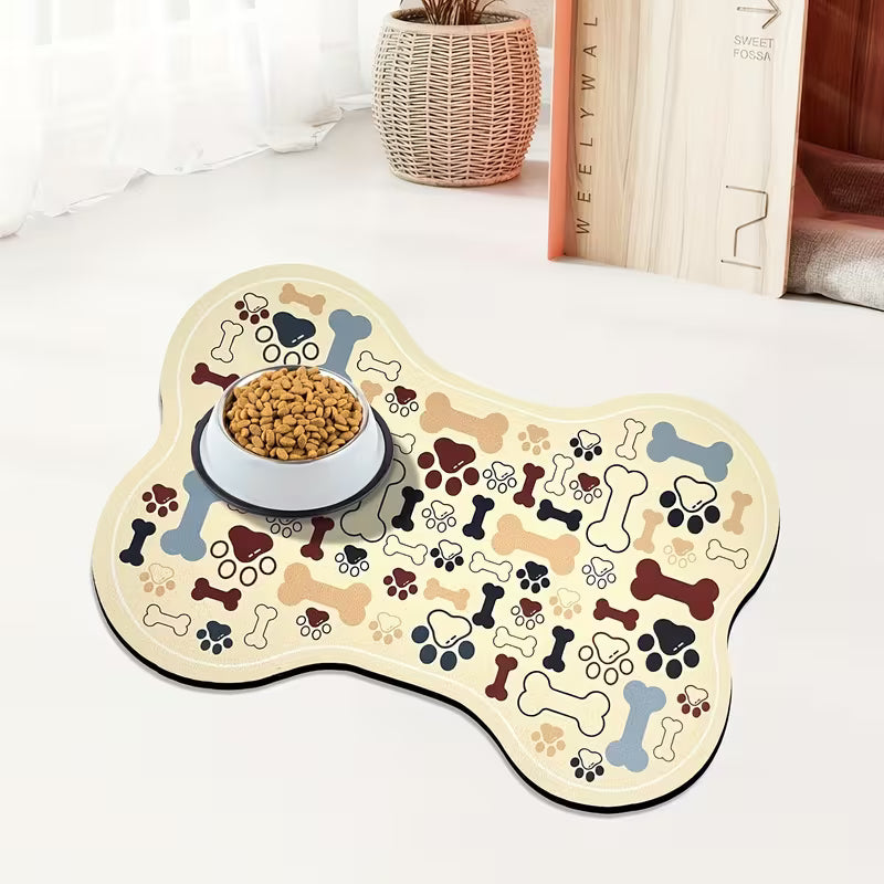 Alfombrilla Antideslizante para Comida y Agua de Perros